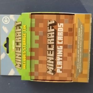 Minecraft playing cards in tin nib